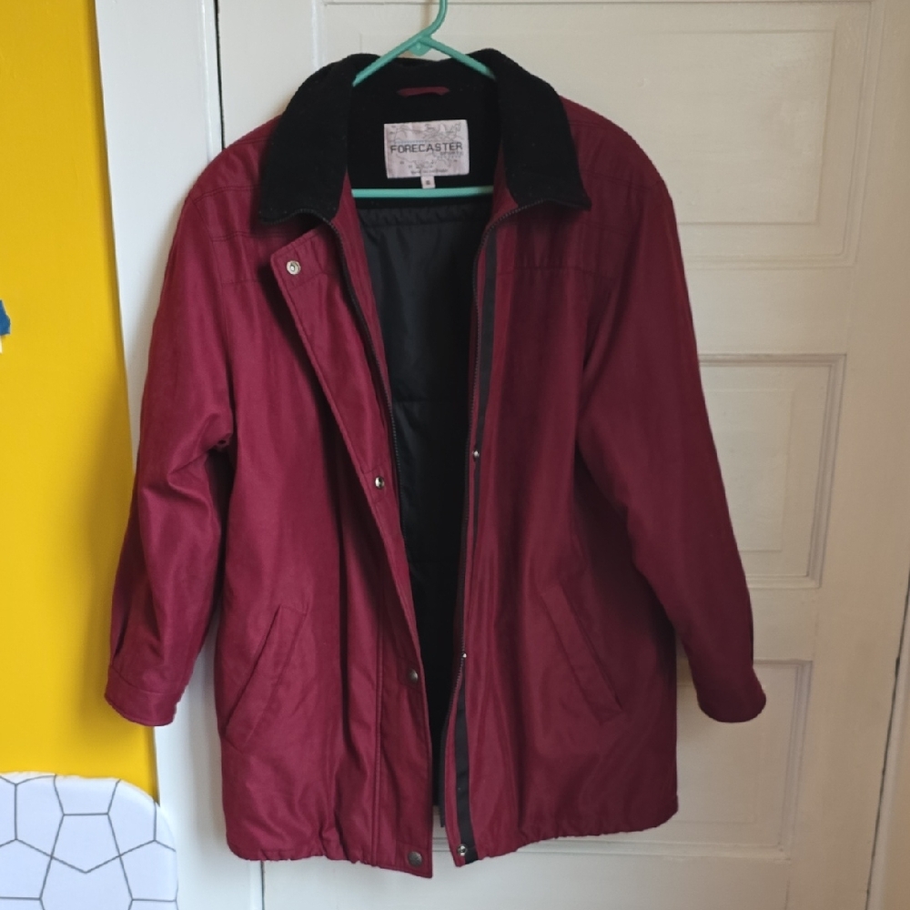 Forecaster Burgundy Coat